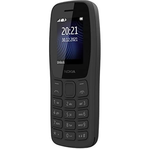 (Refurbished) Nokia 105 Dual Single SIM, Keypad Mobile Phone with Wireless FM Radio | Charcoal Sale