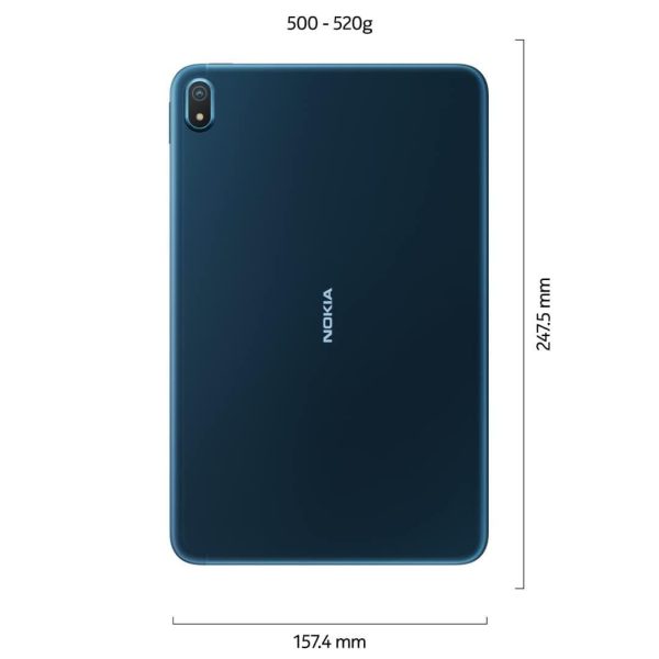 (Refurbished) Nokia T20 Tablet, 8200mAh Battery, 10.36 26.31 cm, 2K Screen with Low Blue Light, Wi-Fi, 4GB RAM, 64GB storage, expandable up to 512GB Supply