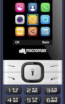 (Refurbished) Micromax S117, Dual Sim Keypad with Long Lasting Battery & Dedicated Notification Ring, Wireless FM with Auto Call Recording, Camera| Blue Sale