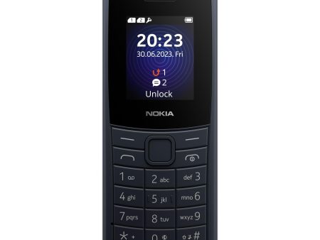 (Refurbished) Nokia 110 4G with 4G, Camera, Bluetooth, FM Radio, MP3 Player, MicroSD, Long-Lasting Battery, and pre-Loaded Games | Blue Hot on Sale