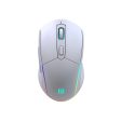 Portronics Toad One Bluetooth Mouse with 2.4 GHz & BT 5.3 Dual Wireless, 6 Buttons, Rechargeable, RGB Lights, Connect 3 Devices, Ergonomic Design for Laptop, Smartphone, Tablet (White) Supply