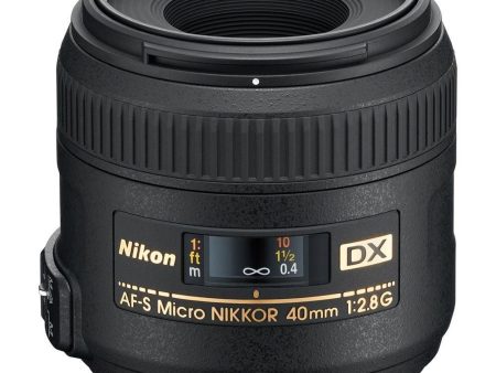 Nikon AF-S DX Micro 40mm F 2.8G Prime Lens for Nikon DSLR Camera - Black For Cheap