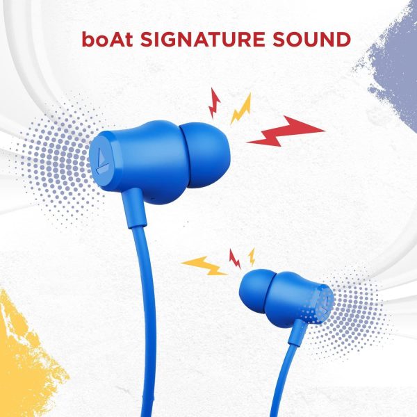 boAt Rockerz 378 Bluetooth Neckband with Spatial Bionic Sound Tuned by THX, Beast™ Mode, ASAP™ Charge, Signature Sound, 25 Hours Playtime & BT v5.1(Electric Blue) Hot on Sale