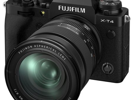 Fujifilm X-T4 26 MP Mirrorless Camera Body with XF16-80mm Lens (X-Trans CMOS4 Sensor, EVF, Face Eye AF, IBIS, LCD Touchscreen, 4K 60P & FHD 240P Video, Film Simulations, Weather Resistance) - Black For Discount