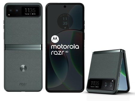 (Refurbished) Motorola razr 40 (Sage Green, 8GB RAM, 256GB Storage) | External AMOLED Display | 6.9  AMOLED 144Hz Display | 64MP Main Camera | Android 13 Discount