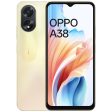 (Refurbished) OPPO A38 (Glowing Gold, 4GB RAM, 128GB Storage) | 5000 mAh Battery and 33W SUPERVOOC | 6.56  HD 90Hz Waterdrop Display | 50MP Rear AI Camera with No Cost EMI Additional Exchange Offers For Cheap