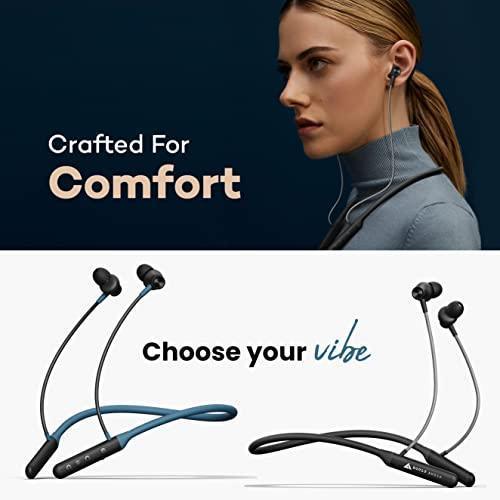 Boult Audio YCharge Wireless in Ear Bluetooth Earphones with 12H Playtime, Type-C Fast Charging (20Min=100% Playtime), Pro+ Calling Mic, Made in India, 12mm Bass Drivers, IPX5 Neckband (Black) Sale