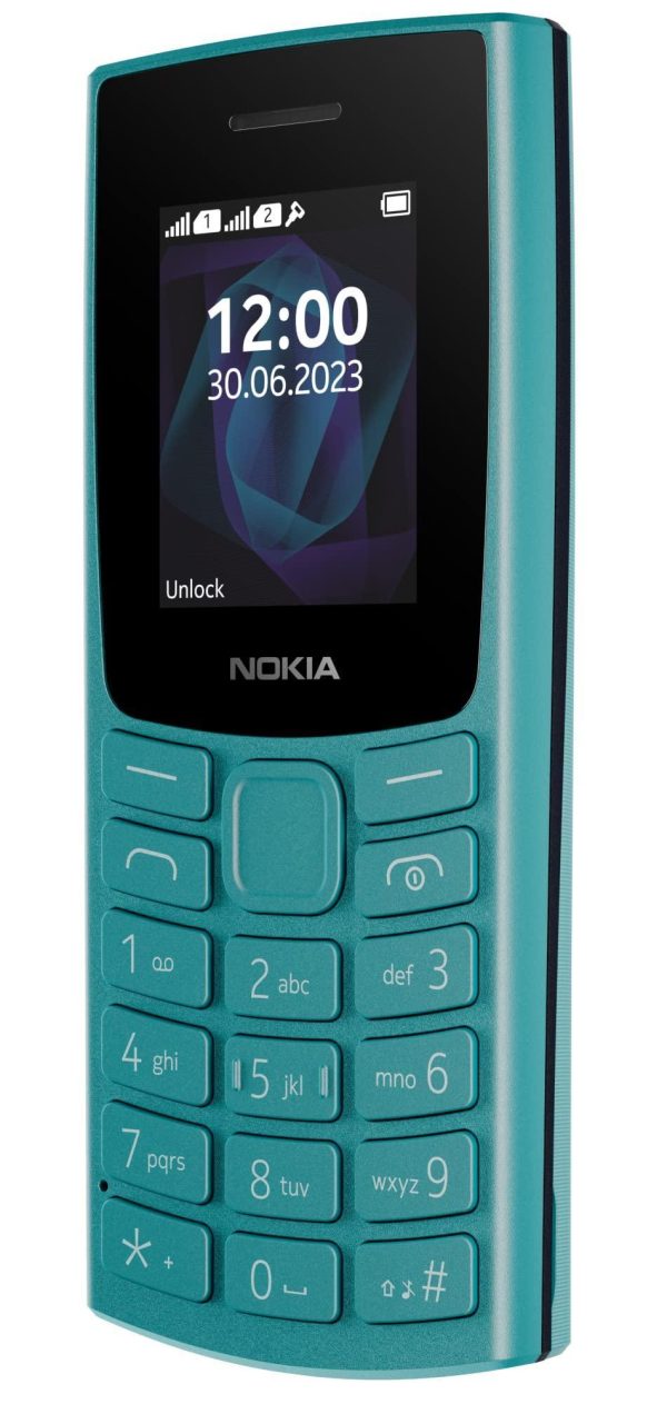 (Refurbished) Nokia All-New 105 Keypad Phone with Built-in UPI Payments, Long-Lasting Battery, Wireless FM Radio | Cyan on Sale