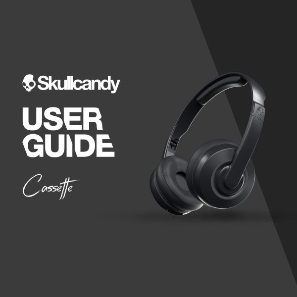 Skullcandy Cassette On-Ear Wireless Headphones, 22 Hr Battery, Microphone, Works with iPhone Android and Bluetooth Devices - Black Discount