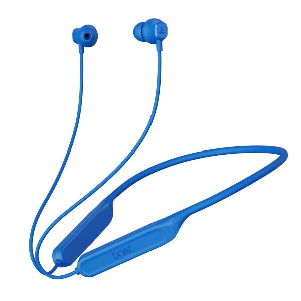 boAt Rockerz 378 Bluetooth Neckband with Spatial Bionic Sound Tuned by THX, Beast™ Mode, ASAP™ Charge, Signature Sound, 25 Hours Playtime & BT v5.1(Electric Blue) Hot on Sale