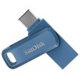 SanDisk Ultra Dual Drive Go USB Type C Pendrive for Mobile, Navy Blue, 256GB, 5Y Warranty Online now