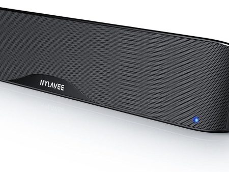 Nylavee Bluetooth Soundbar Speakers,Hifi Sound Quality Sound Bar,Usb Powered Pc Speakers,Bluetooth 5.0 And 3.5Mm Aux-In Computer Speakers For Desktop,Laptop,Pcs,Monitor,Tablets,Xbox,Gaming Speakers Supply