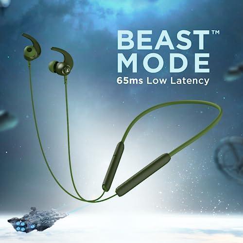 boAt Rockerz 268 Bluetooth in Ear Earphones with Beast™ Mode, ENx™ Mode, ASAP™ Charge, Upto 25 Hours Playback, Signature Sound, BTv5.2 & IPX5(Fern Green) Supply