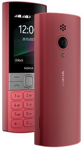 (Refurbished) Nokia 150 Dual SIM Premium Keypad Phone | Rear Camera, Long Lasting Battery Life, Wireless FM Radio & MP3 Player and All-New Modern Premium Design | Red For Discount