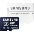 SAMSUNG PRO Ultimate microSD Memory Card + Adapter, 128GB microSDXC, Up to 200 MB s, 4K UHD, UHS-I, Class 10, U3,V30, A2 for Action Camera, Drone, Gaming, Phones, Tablets, MB-MY128SA WW Hot on Sale