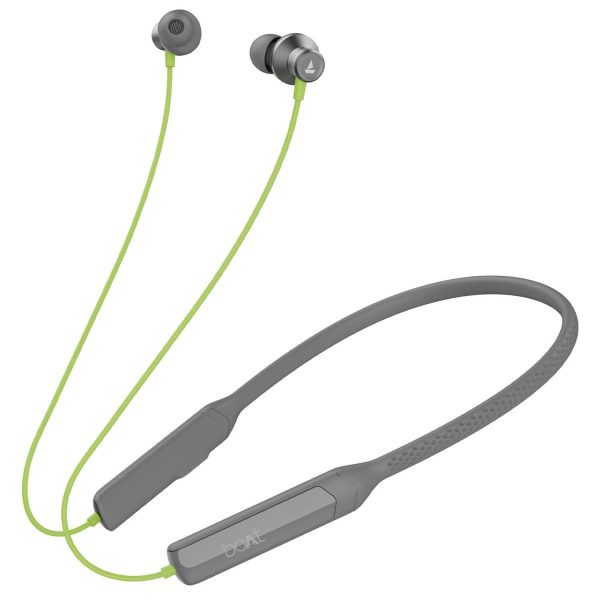 boAt Rockerz Apex Bluetooth Wireless in Ear Earphones with Spatial Bionic Sound Powered by Dirac Virtuo™, Touch Sensors, Beast™ Mode, ENx™ Tech,30H Playtime,ASAP™ Charge(Funk Lime) Supply