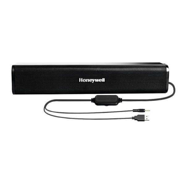 Honeywell Moxie V500 10W Portable USB Wired Soundbar, Speaker for PC,Desktop and Laptop with Volume Control and 3.5 mm AUX,2.0 Channel,52mmX2 Drivers,Plug &Play,2 Yrs Maufacuturer Warranty Online Sale