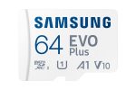 SAMSUNG EVO Plus 64GB Micro SDXC w SD Adaptor, Up-to 160MB s, Expanded Storage for Gaming Devices, Android Tablets and Smart Phones, Memory Card, MB-MC64SA IN Supply