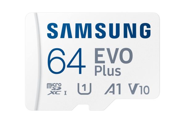 SAMSUNG EVO Plus 64GB Micro SDXC w SD Adaptor, Up-to 160MB s, Expanded Storage for Gaming Devices, Android Tablets and Smart Phones, Memory Card, MB-MC64SA IN Supply