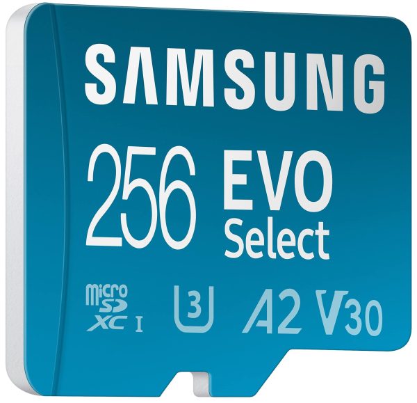 SAMSUNG EVO Select Micro SD-Memory-Card + Adapter, 256GB microSDXC 130MB s Full HD & 4K UHD, UHS-I, U3, A2, V30, Expanded Storage for Android Smartphones, Tablets, Nintendo-Switch (MB-ME256KA AM) Online