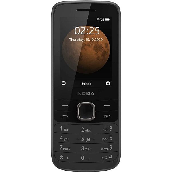 (Refurbished) Nokia 225 4G Dual SIM Feature Phone with Long Battery Life, Camera, Multiplayer Games, and Premium Finish – Black Colour Online Hot Sale