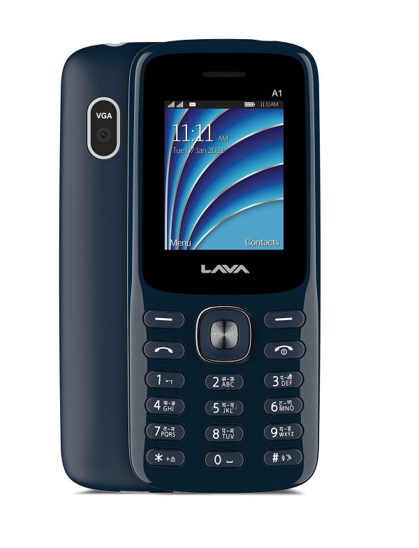 (Refurbished) Lava A1 (Blue Silver) Online now