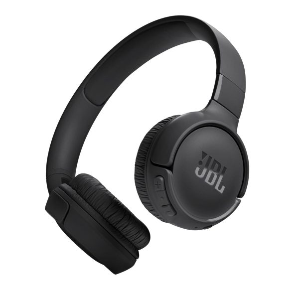 JBL Tune 520BT Wireless On Ear Headphones with Mic, Pure Bass Sound, Upto 57 Hrs Playtime, Speedcharge, Customizable Bass with Headphones App, Lightweight, Bluetooth 5.3 (Black) Cheap