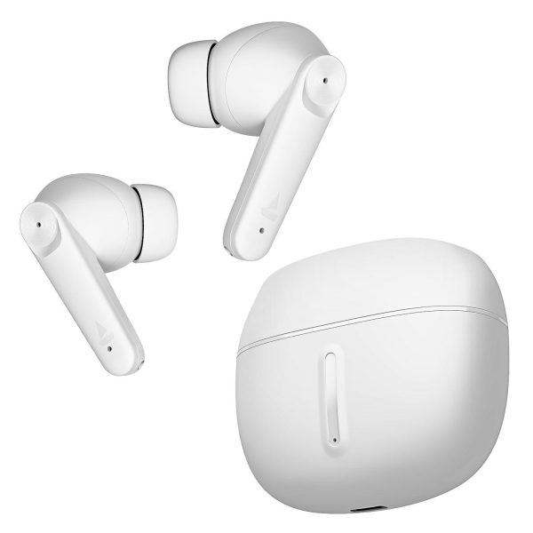 boAt Airdopes 200 Plus In Ear TWS Earbuds 100h Playback, Quad Mics ENx Technology, 13mm Drivers, Beast Mode(50ms Low Latency), ASAP Charge(5 Mins=60 Mins), IWP Tech w BT v5.3 & IPX5(Ivory White) Online Sale