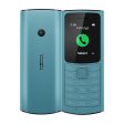 (Refurbished) Nokia 110 4G with Volte HD Calls, Up to 32GB External Memory, FM Radio (Wired & Wireless Dual Mode), Games, Torch | Aqua Sale