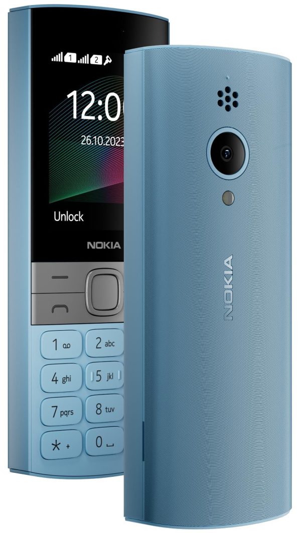 (Refurbished) Nokia 150 Dual SIM Premium Keypad Phone | Rear Camera, Long Lasting Battery Life, Wireless FM Radio & MP3 Player and All-New Modern Premium Design | Blue Online Hot Sale