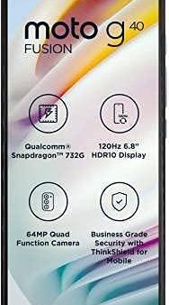 (Refurbished) MOTOROLA G40 Fusion (Frosted Champagne, 128 GB) (6 GB RAM) Hot on Sale