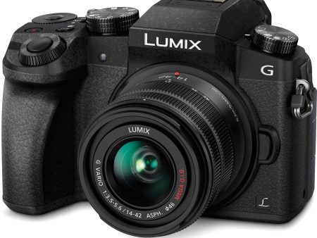 Panasonic LUMIX G7 16.00 MP 4K Mirrorless Interchangeable Lens Camera Kit with 14-42 mm Lens (Black) with 3x Optical Zoom Online Sale