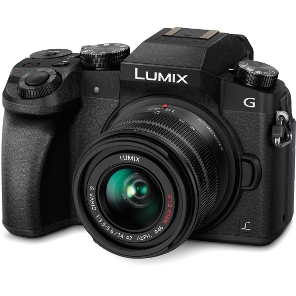 Panasonic LUMIX G7 16.00 MP 4K Mirrorless Interchangeable Lens Camera Kit with 14-42 mm Lens (Black) with 3x Optical Zoom Online Sale