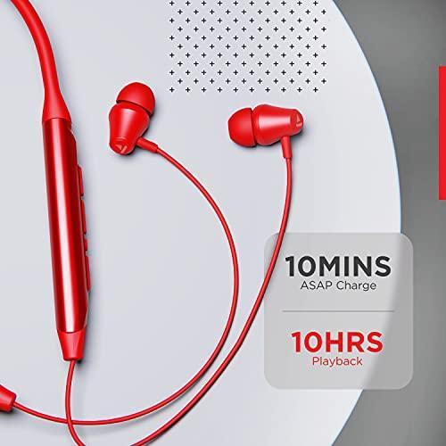 boAt Rockerz 375 Bluetooth Wireless in Ear Earphones with Mic (Raging Red) Online now