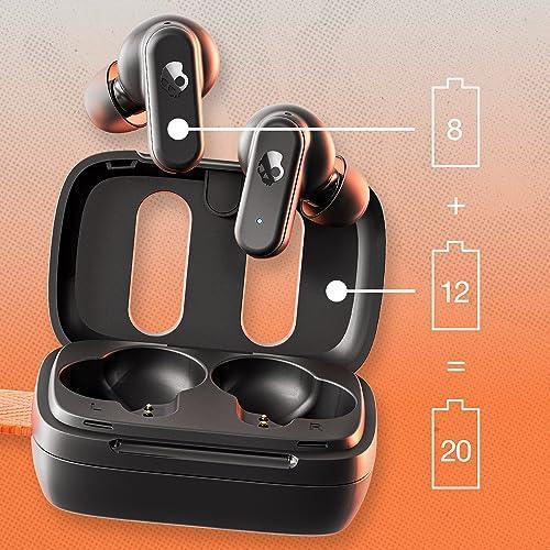 Skullcandy Dime 3 in-Ear Wireless Earbuds,Multipoint Pairing, 20 Hr Battery, Microphone, Works with iPhone Android and Bluetooth Devices - Black Hot on Sale