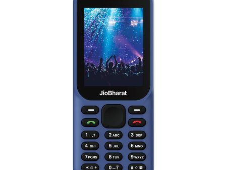 (Refurbished) JioBharat B1 4G Keypad Phone with JioCinema, JioSaavn, JioPay (UPI), 2.4 Inch Big Display, Powerful 2000mAh Battery, Digital Camera | Blue | Locked for JioNetwork Fashion