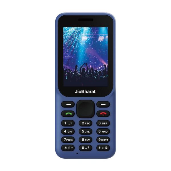 (Refurbished) JioBharat B1 4G Keypad Phone with JioCinema, JioSaavn, JioPay (UPI), 2.4 Inch Big Display, Powerful 2000mAh Battery, Digital Camera | Blue | Locked for JioNetwork Fashion