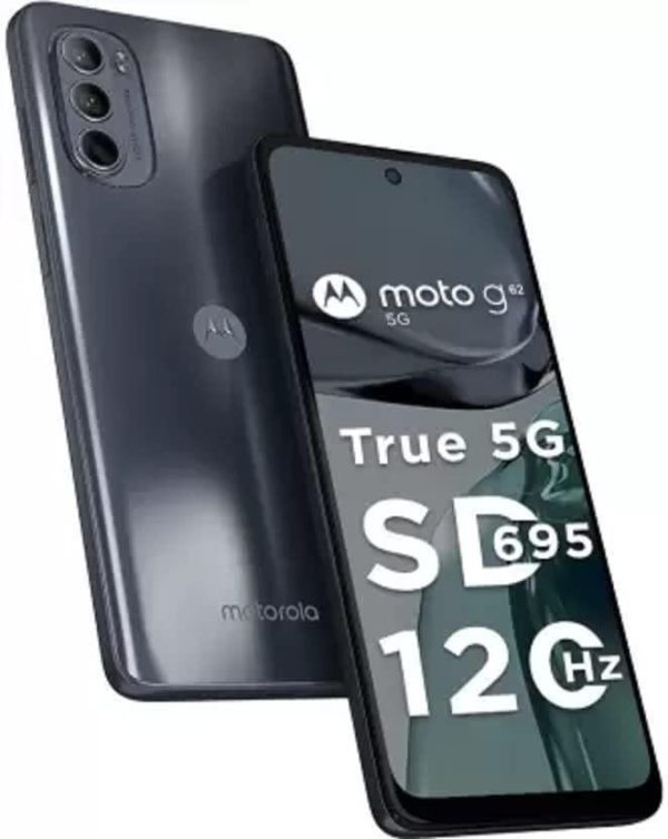 (Refurbished) Motorola G62 5G (6GB, 128GB) (Midnight Gray) Supply