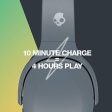 Skullcandy Crusher Evo Wireless Over-Ear Bluetooth Headphones with Microphone, for iPhone and Android, 40 Hour Battery Life, Extra Bass Tech - Bonus Line USB-C Cable -Chill Gray on Sale