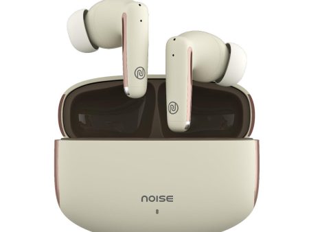 Noise Buds Venus Truly Wireless in-Ear Earbuds with ANC(Upto 30dB), 40H Playtime, Quad Mic with ENC, Instacharge(10 min=120 min), Low Latency(up to 45ms),10mm Driver (Lunar Ivory) Hot on Sale