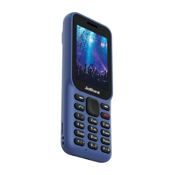 (Refurbished) JioBharat B1 4G Keypad Phone with JioCinema, JioSaavn, JioPay (UPI), 2.4 Inch Big Display, Powerful 2000mAh Battery, Digital Camera | Blue | Locked for JioNetwork Fashion