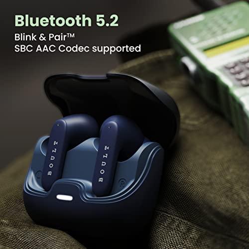 Boult Audio Z40 True Wireless in Ear Earbuds with 60H Playtime, Zen™ ENC Mic, Low Latency Gaming, Type-C Fast Charging, Made in India, 10mm Rich Bass Drivers, IPX5, Bluetooth 5.3 Ear Buds TWS (Blue) Online Hot Sale