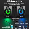 Ant Esports GS170 Gaming Speaker for PC, Stereo 2.0 USB Powered Desktop Speaker with 3.5 mm Aux-in, in-line Volume Control, RGB LED Lights Mini Multimedia Speakers for PC, Laptop, Tablet, Cellphone Hot on Sale