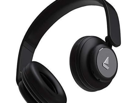 boAt Rockerz 450R On-Ear Headphones with 15 Hours Battery, 40mm Drivers, Padded Ear Cushions, Easy Access Controls and Voice Assistant(Luscious Black) Sale