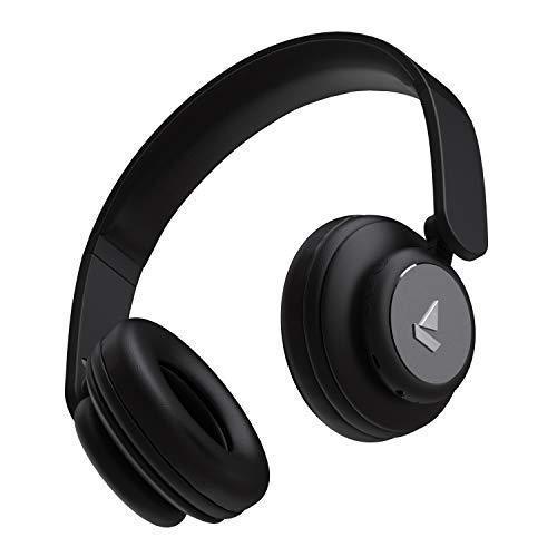 boAt Rockerz 450R On-Ear Headphones with 15 Hours Battery, 40mm Drivers, Padded Ear Cushions, Easy Access Controls and Voice Assistant(Luscious Black) Sale