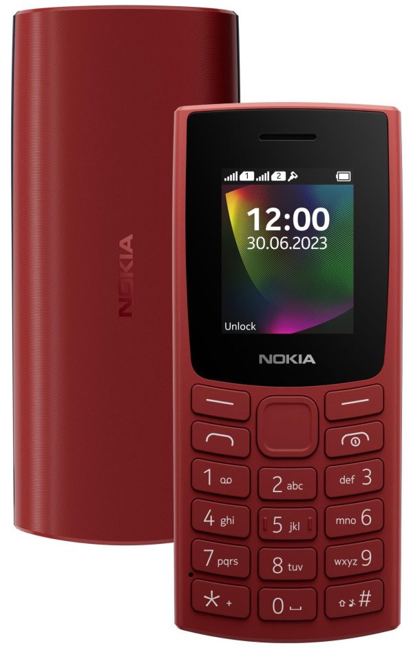 (Refurbished) Nokia 106 Single Sim, Keypad Phone with Built-in UPI Payments App, Long-Lasting Battery, Wireless FM Radio & MP3 Player, and MicroSD Card Slot | Red on Sale