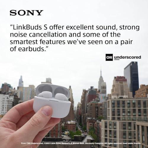 Sony LinkBuds S WF-LS900N Truly Wireless Noise Cancellation Earbuds Hi-Res Audio and 360 Reality Audio with Multipoint, Spotify Tap & Crystal Clear Calling Ultralight Weight Battery 20Hrs IPX4-White For Sale