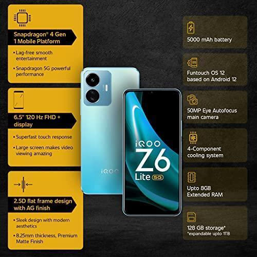 (Refurbished) iQOO Z6 Lite 5G (Stellar Green, 4GB RAM, 64GB Storage) Hot on Sale