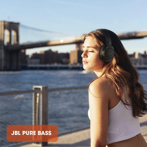 JBL Tune 760NC, Wireless Over Ear Active Noise Cancellation Headphones with Mic, Upto 50 Hours Playtime, Multi-Device Connectivity, Pure Bass, AUX & Voice Assistant Support for Mobile Phones (Blue) Fashion