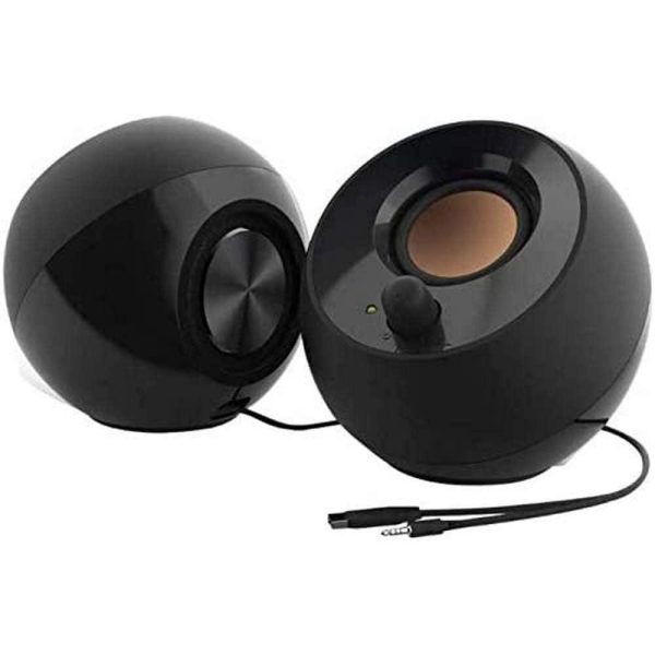 Creative Pebble 2.0 USB-Powered Desktop Speakers with Far-Field Drivers and Passive Radiators for PCs and Laptops (Black) Discount